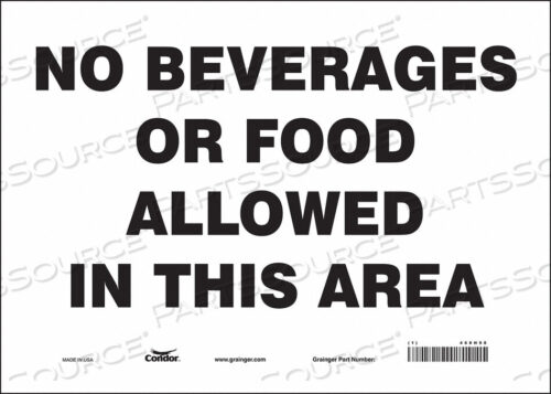 OEM#: 468H98J7011 SAFETY SIGN 14 W 10 H 0.004 THICKNESS by Condor