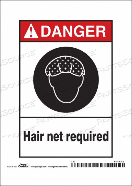OEM#: 468K23SAFETY SIGN 5 W 7 H 0.032 THICKNESS by Condor