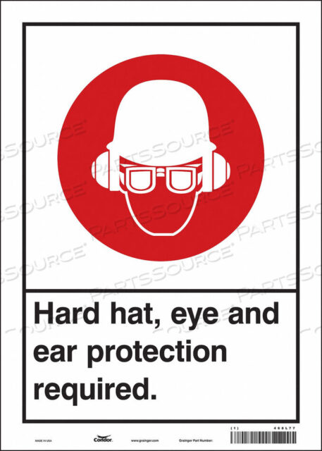 OEM#: 468L77SAFETY SIGN 10 WX14 H 0.004 THICKNESS by Condor