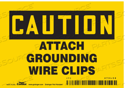 ЗНАК ОПАСНОСТИ 5 Ш X 3-1/2 В ТОЛЩИНА 0,004