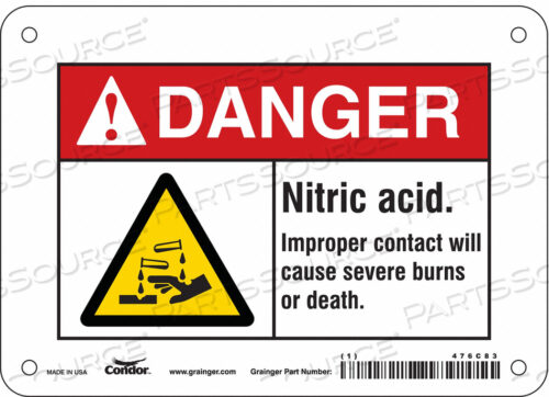 CHEMICAL SIGN 7 W 5 H 0.004 THICKNESS