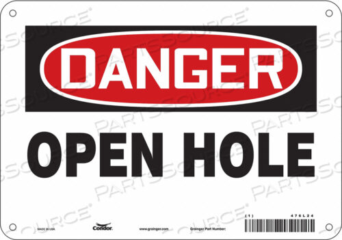 ЗНАК БЕЗОПАСНОСТИ 10 ШX7 В 0,060 ТОЛЩИНА