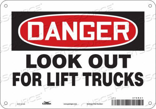 SAFETY SIGN 10 W 7 H 0.060 THICKNESS