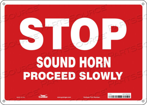 SAFETY SIGN 14 WX10 H 0.060 THICKNESS