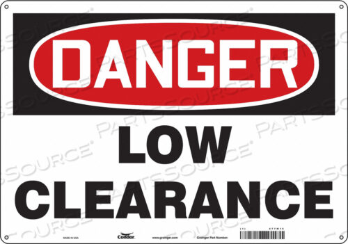 TRAFFIC SIGN 20 W 14 H 0.060 THICKNESS