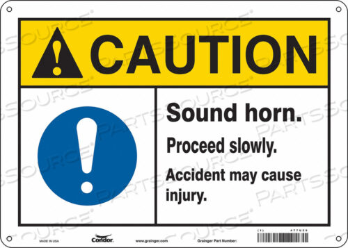 TRAFFIC SIGN 14 W 10 H 0.032 THICKNESS