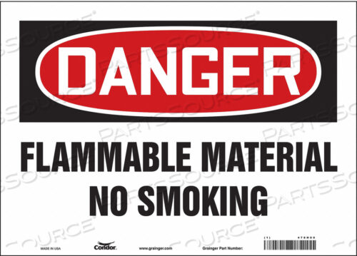 ЗНАК ОПАСНОСТИ 14 ШX10 В 0,004 ТОЛЩИНА