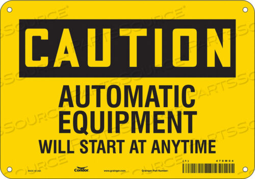 SAFETY SIGN 10 WX7 H 0.055 THICKNESS