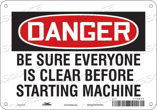 ЗНАК БЕЗОПАСНОСТИ 10 ШX7 В 0,055 ТОЛЩИНА