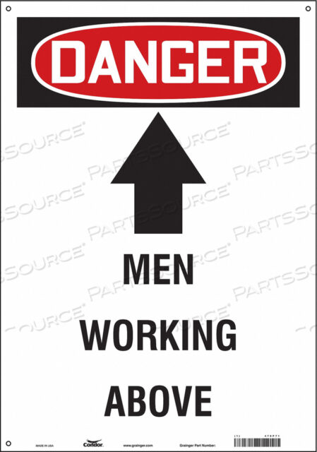 SAFETY SIGN 14 W 20 H 0.004 THICKNESS