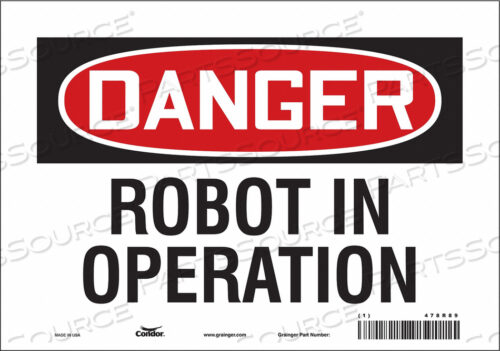 SAFETY SIGN 10 W 7 H 0.004 THICKNESS