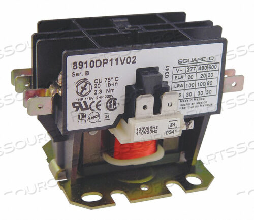 OEM#: 8910DP12V02Y248КОНТАКТОР 600 В переменного тока 20 AMP DP + ОПЦИИ от Square D