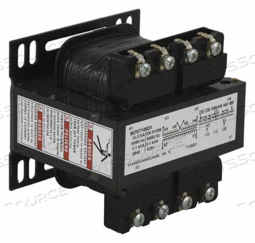 OEM#: 9070T100D12УПРАВЛЕНИЕ ТРАНСФОРМАТОРОМ 100ВА 480В240В от Square D