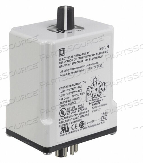 OEM#: 9050JCK28V20ТАЙМЕРНОЕ РЕЛЕ 240 В переменного тока 10 А TJCK от Square D