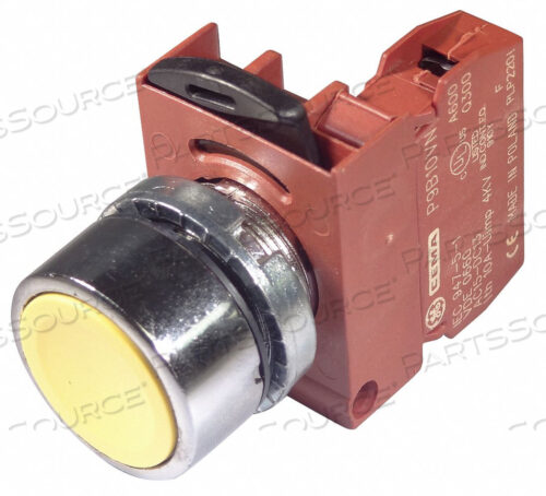 H7078 КНОПКА БЕЗ ПОДСВЕТКИ ЖЕЛТАЯ