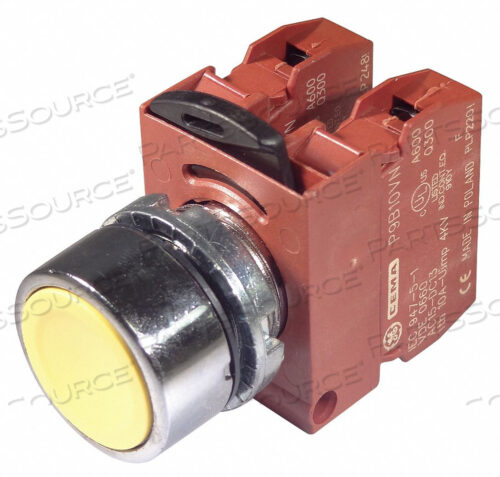 H7081 КНОПКА БЕЗ ПОДСВЕТКИ ЖЕЛТАЯ