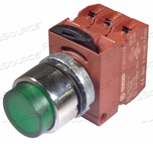 H7058 КНОПКА С ПОДСВЕТКОЙ 22 ММ ЗЕЛЕНАЯ 24 В ПЕРЕМЕННОГО/ПОСТОЯННОГО ТОКА