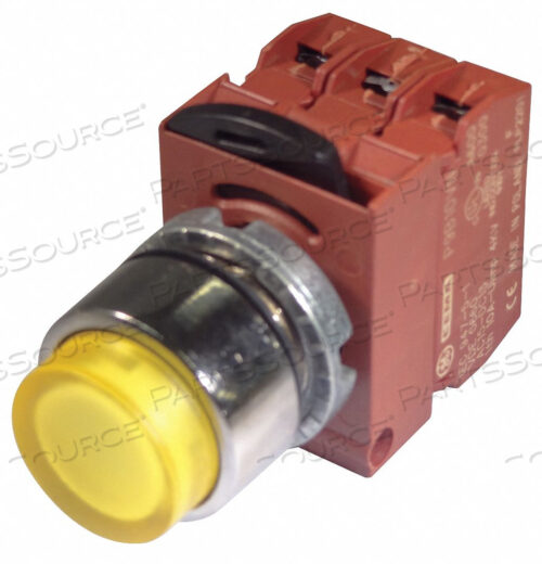 H7058 ILLUM PUSH BUTTON 22MM YELLOW 24VAC/DC
