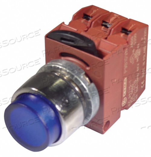 H7058 КНОПКА С ПОДСВЕТКОЙ 22 ММ СИНИЙ 120 В ПЕРЕМЕННОГО ТОКА
