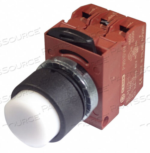 H7058 КНОПКА С ПОДСВЕТКОЙ 22 ММ БЕЛАЯ 24 В AC/DC