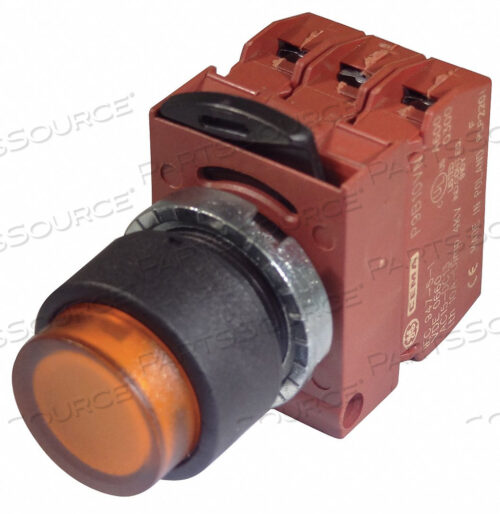 H7058 КНОПКА С ПОДСВЕТКОЙ 22 ММ ОРАНЖЕВАЯ 24 В AC/DC