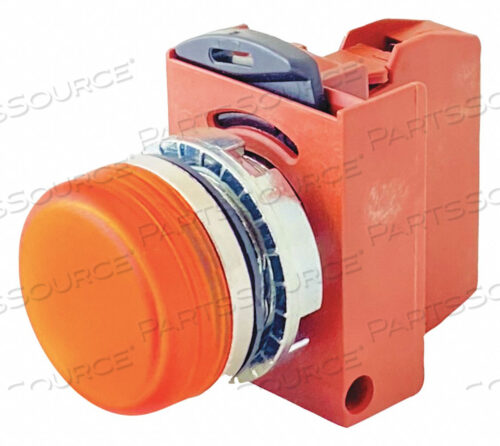 PILOT LIGHT DIFFUSED ORANGE 120V CHROME