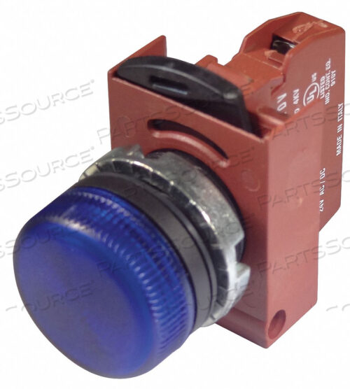 СВЕТ ПРЕЛОМЛЕННЫЙ СИНИЙ 24 В ПЕРЕМЕННОГО/ПОСТОЯННОГО ТОКА ХРОМ