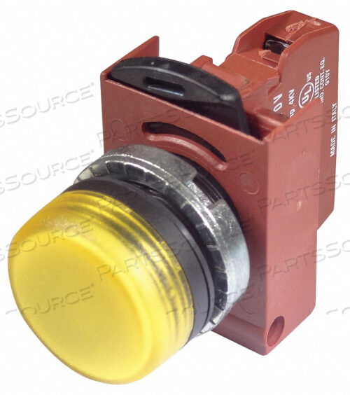 LIGHT REFRACTED YELLOW 24VAC/DC PLASTIC