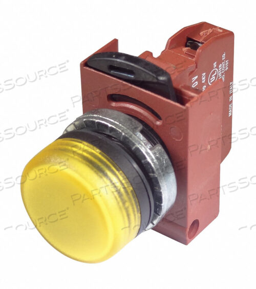 LIGHT REFRACTED YELLOW 120VAC PLASTIC