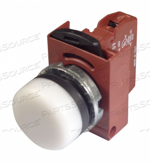 КОНТРОЛЬНАЯ ЛАМПОЧКА ПРЕЛОМЛЕННАЯ БЕЛАЯ 120 В ПЛАСТИКОВАЯ