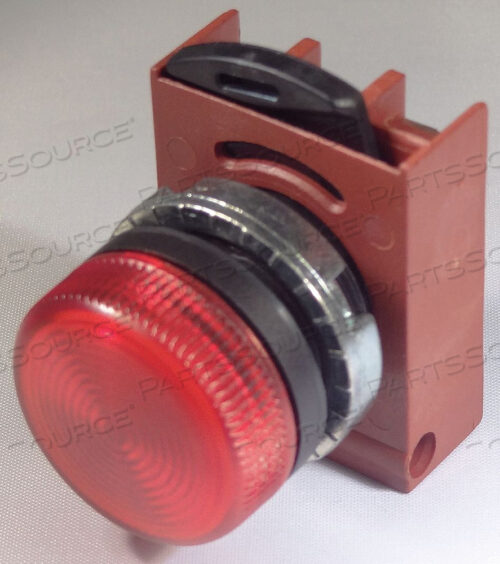 ГОЛОВКА КОНТРОЛЬНОГО СВЕТИЛЬНИКА КРАСНЫЙ РАССЕЯННЫЙ СВЕТОДИОД