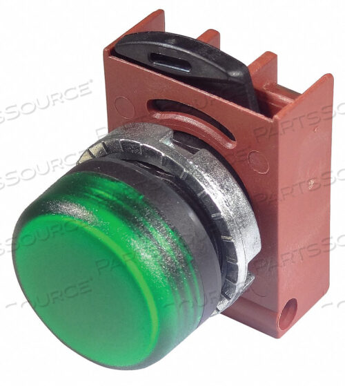 ГОЛОВКА КОНТРОЛЬНОГО СВЕТИЛЬНИКА ЗЕЛЕНЫЙ РАССЕЯННЫЙ СВЕТОДИОД