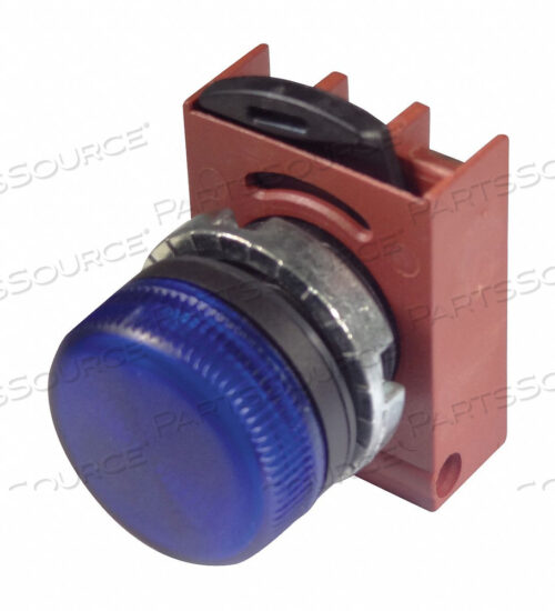 ГОЛОВКА КОНТРОЛЬНОЙ ЛАМПЫ СИНИЙ ПРЕЛОМЛЕННЫЙ СВЕТОДИОД