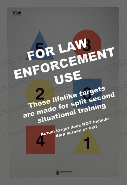 OEM#: DT-2B-50ЧЕТЫРЕХЦВЕТНАЯ ДИСКРЕЦИОННАЯ МИШЕНЬ PK50 от LE Targets