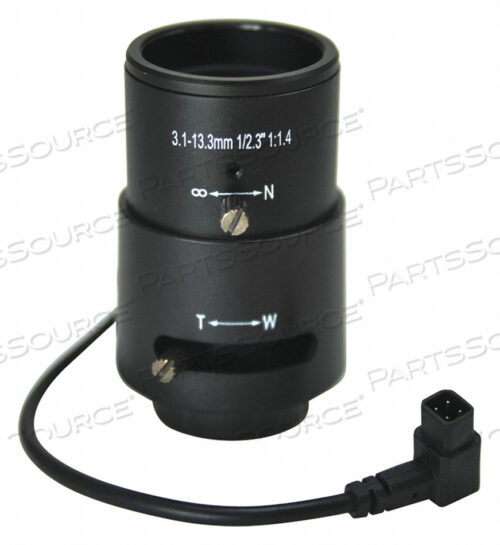 ОБЪЕКТИВ ВАРИФОКАЛЬНОГО ТИПА F/4 КОЭФФИЦИЕНТ СВЕТОДИОДНОСТИ