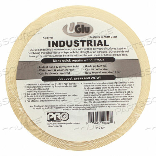 OEM#: 349UGLU1065КЛЕЙКАЯ ЛЕНТА 1 X 65 ФУТОВ РУЛОН AMBER от Uglu