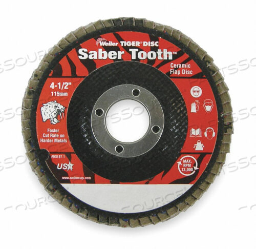 OEM#: 98107H7335 ДИСК ЛЕПЕСТКОВЫЙ 4-1/2 36 EXTRA COARSE от Weiler