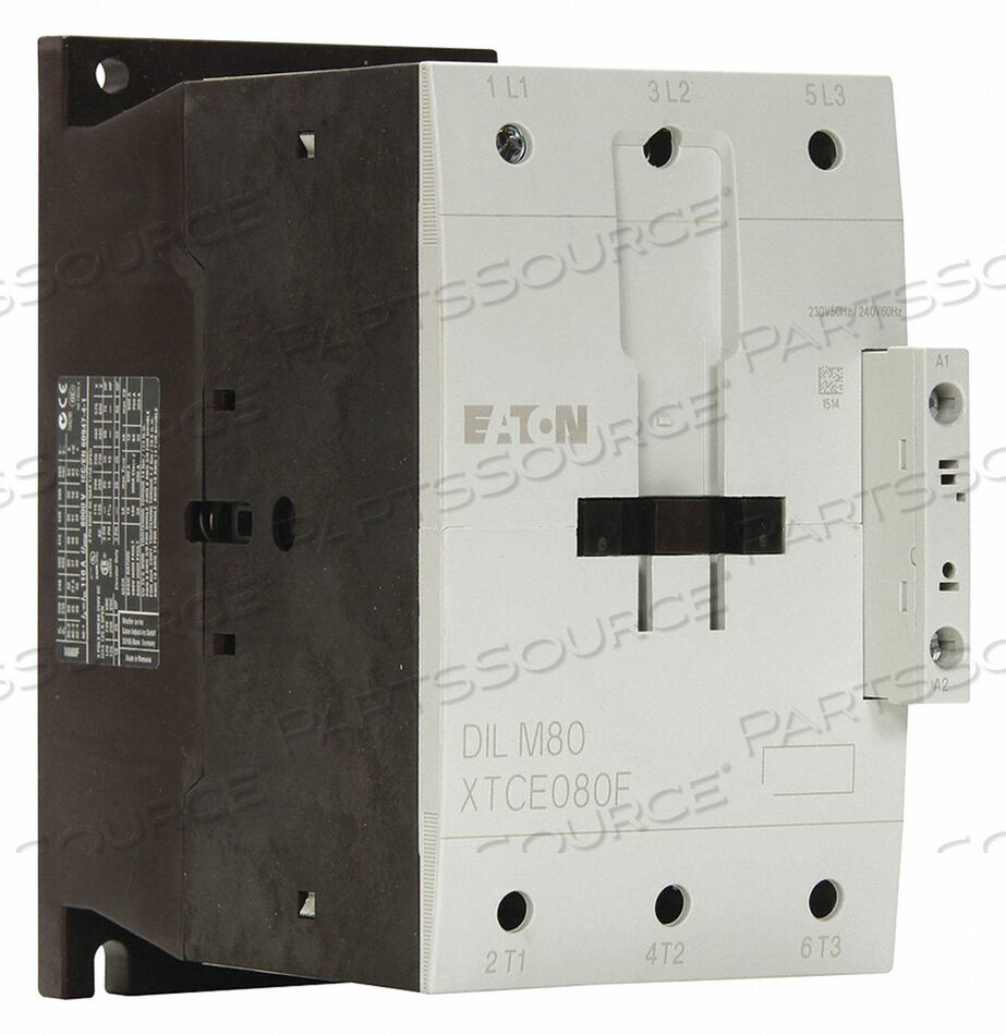 OEM#: XTCE080F00TDH2512 IEC МАГНИТНЫЙ КОНТАКТОР 24 В ПОСТОЯННОГО ТОКА 80 А ОТКРЫТЫЙ от Eaton