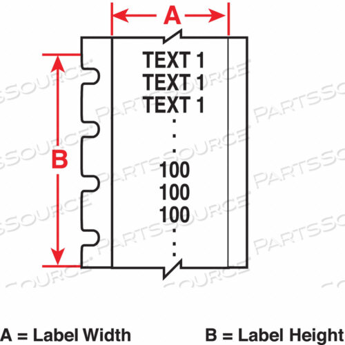 ЭТИКЕТКА ДЛЯ КЛЕММНОЙ КОЛОДКИ БЕЛАЯ ВИНИЛОВАЯ