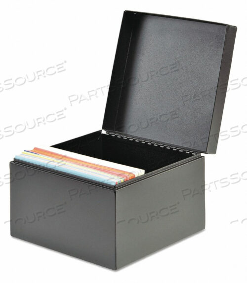 КОРОБКА ДЛЯ КАРТОЧЕК СТАЛЬНАЯ ЧЕРНАЯ