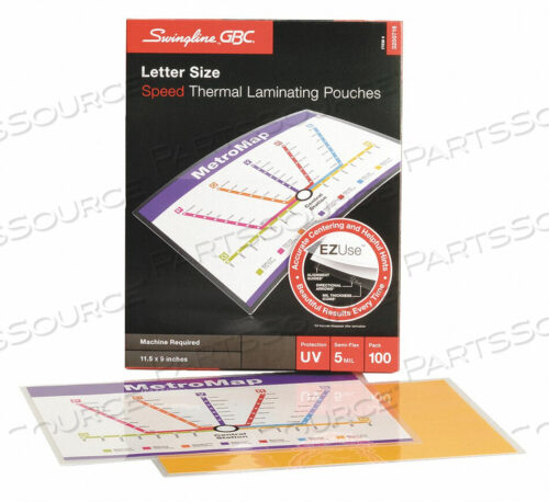 OEM#: 3200716 ЛАМИНИРОВАННЫЙ ПАКЕТ 5 MIL 11.5X9 PK100 от Swingline GBC