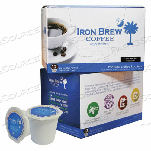 OEM#: C-1CT-12FRSSCOFFEE FRENCH ROAST CAFF GROUND PK12 от Iron Brew Coffee