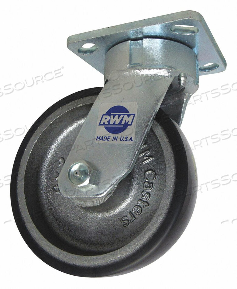 OEM#: 65-UIB-0820-S-Q-9.5OAH-42ST-80AKINGPINLESS PLATE CASTER SWIVEL 1500 LB. от RWM