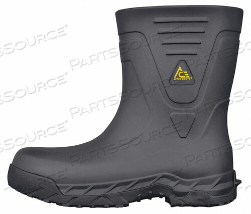 OEM#: 885999105116RUBBER BOOT MENS 6 MID-CALF BLACK PR by ACE