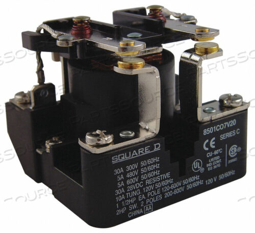 OEM#: 8501CO7V08POWER RELAY 208VAC COIL COPPER от Square D