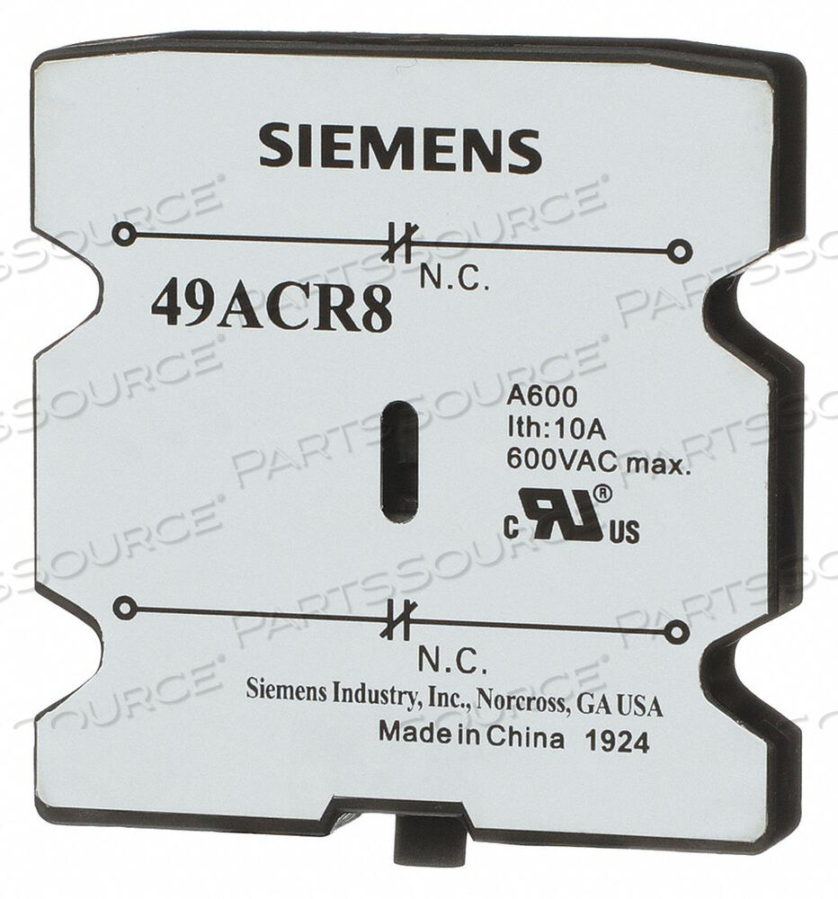 OEM#: 49ACR8ВСПОМОГАТЕЛЬНЫЙ КОНТАКТ 2NC 30-60A DP CONTAC от Siemens
