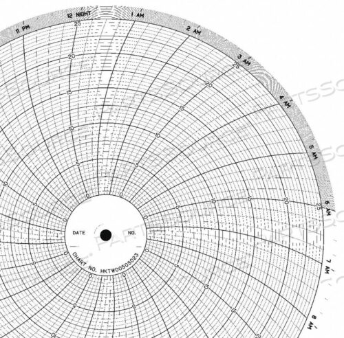 OEM#: CLH HKTW0050S023CHART 10 IN 0 TO 25 1 DAY PK100 от Graphic Controls, LLC