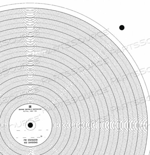 OEM#: PW 00215208CHART 11.875 IN NO RANGE PK100 от Graphic Controls, LLC