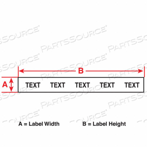 ТЕРМОЭТИКЕТКА 50 ФУТОВ Д X 3/4 ДЮЙМА Ш