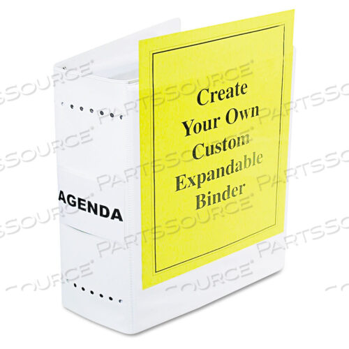 OEM#: 61605VARICAP EXPANDABLE BINDER, 2 POSTS, 6 CAPACITY, 11 X 8.5, WHITE by Charles Leonard